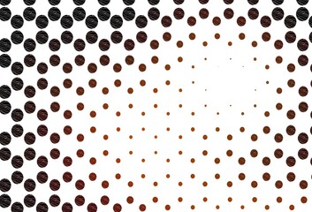 Light orange vector background with bubbles.