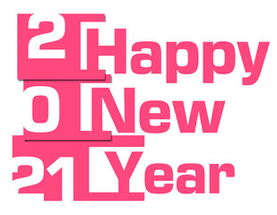 Fototapeta na wymiar New Year 2021 Pink Abstract Stripes 