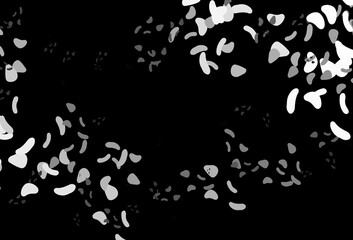 Dark Silver, Gray vector texture with random forms.