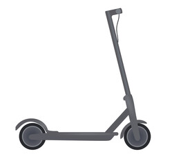 Grey electric scooter. vector illustration