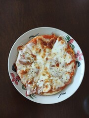pizza on a plate
