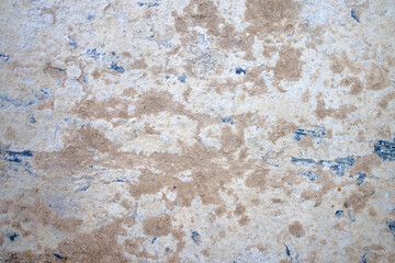 Grunged cement texture on dark plywood background. Grunge textured wall for your design.