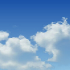 Natural background with cloud on blue sky