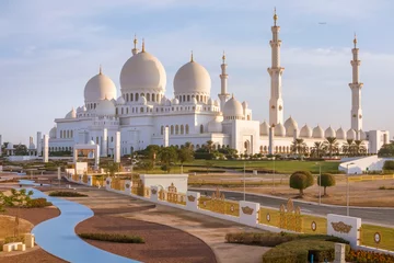 Gordijnen Abu Dhabi sheikh zayed grand mosque, United Arab Emirates © Yogen