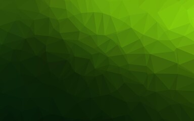Light Green vector polygon abstract backdrop.
