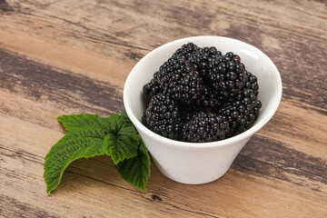 Fototapeta na wymiar Sweet tasty ripe Blackberry heap