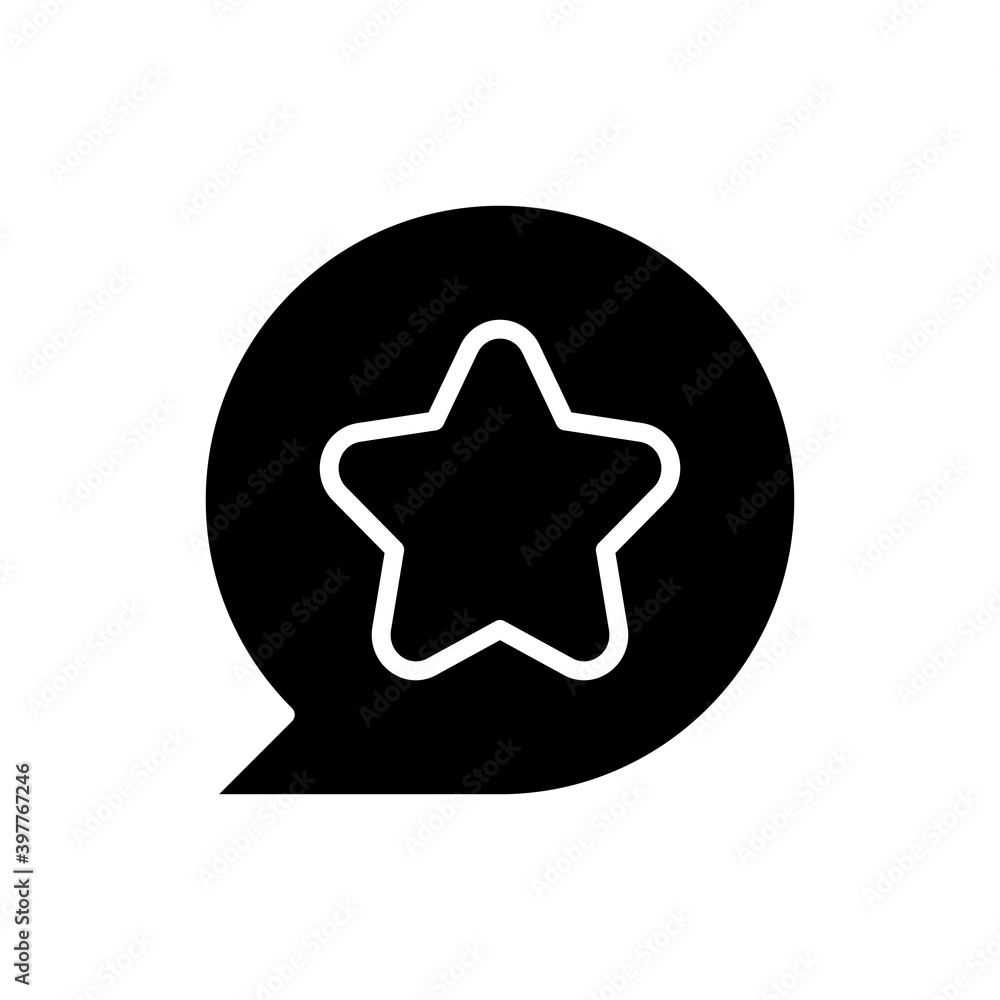 Aufkleber star black glyph icon. user can mark favourite place on map. toggle item to saved. user friendly sys