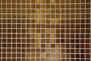 Fototapeta premium metallic beige bronze tile wall background