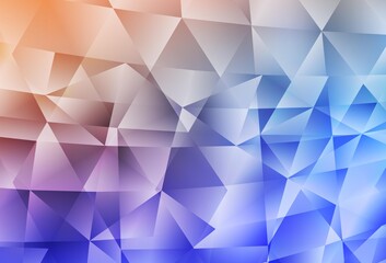 Obraz premium Light Blue, Yellow vector polygonal pattern.