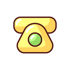 Phone book app RGB color icon. Searching contact on mobile device. Phone calls, SMS, emails. Address book. Connecting with professional contacts. Collecting addresses. Isolated vector illustration