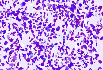Fototapeta premium Light purple vector background with abstract forms.