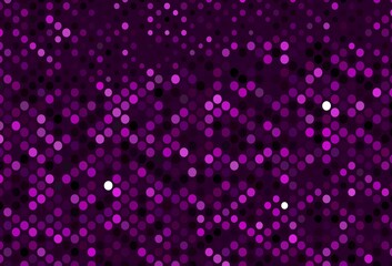 Dark Purple vector backdrop with dots.