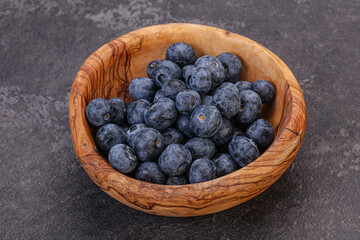 Sweet fresh juicy blueberries heap