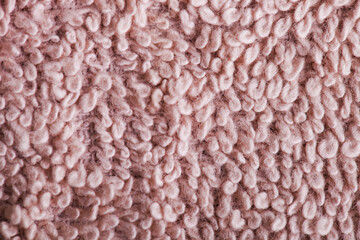 Texture of brown terry towel