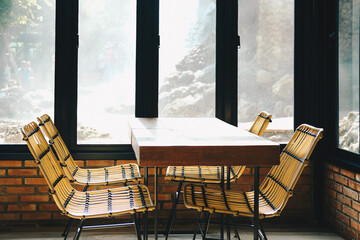 chair table for resting in living room