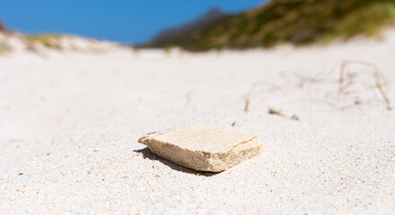 Coastal sand dune landscape of Fish Hoek, Cape Town