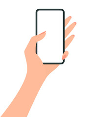 hand holding smartphone