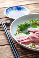 日本の刺し身