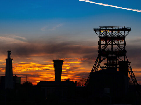 Zeche Consolidation Im Sonnenuntergang