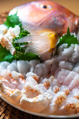 日本の刺し身　和食イメージ