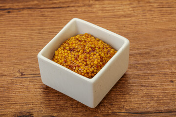 Dijon mustard sauce with seeds