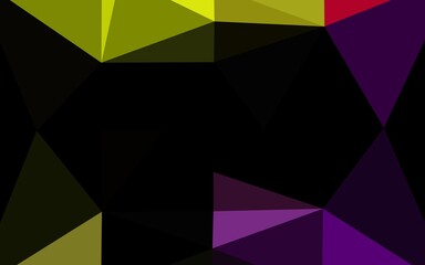 Obraz premium Dark Green vector abstract mosaic pattern.