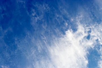 blue sky with beautiful natural white clouds