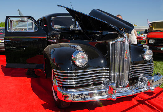 retro car at the exhibition, Kiev, Ukraine