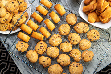 homemade financier cakes, french pastry