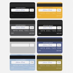 Realistic 3D Render of Credit Cards