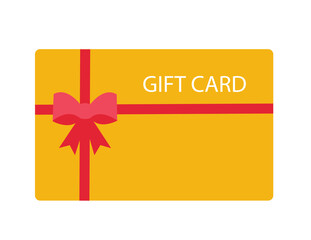 shopping gift card vector illustration