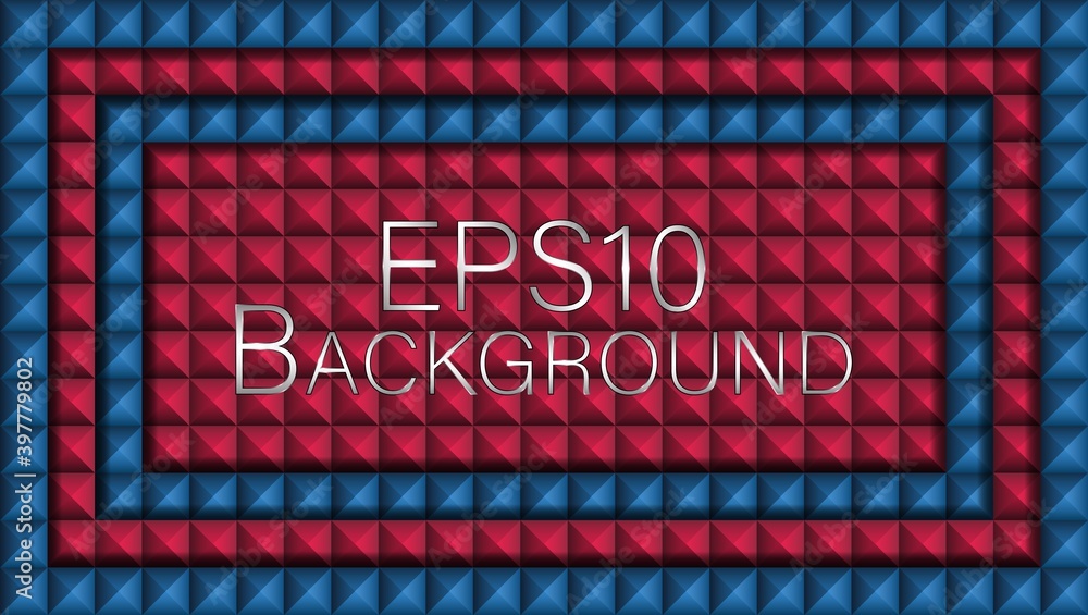 Poster eps10 vector background. exceptional background composed of a multitude of pyramids with shades and 