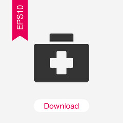 Obraz premium First aid icon isolated on background. Emergency symbol modern, simple, vector, icon for website design, mobile app, ui. Vector Illustration
