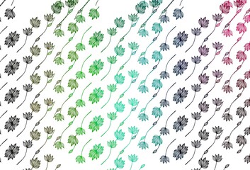 Light Multicolor, Rainbow vector doodle layout.