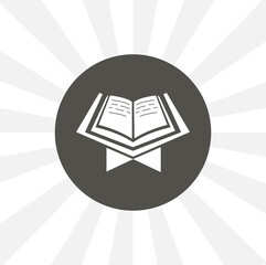 open holy Quran book. Koran book isolated vector icon. islam design element