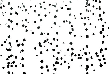 Light Black vector background with triangles, circles, cubes.