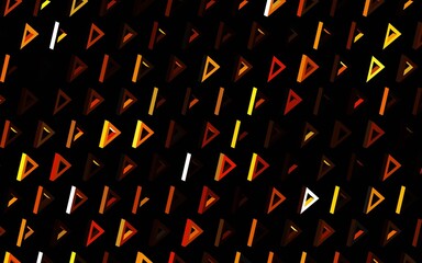 Dark Orange vector pattern with polygonal style.