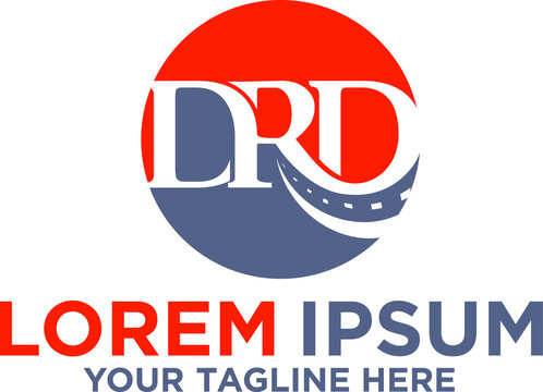 Letter DRD road circle logo