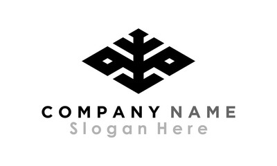 elegant brand logo shape vector