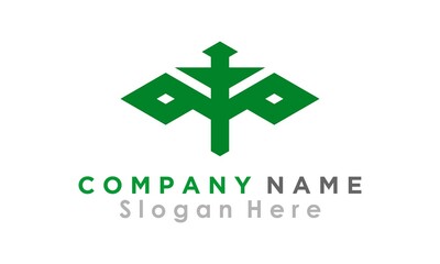 Obraz premium green identity logo vector