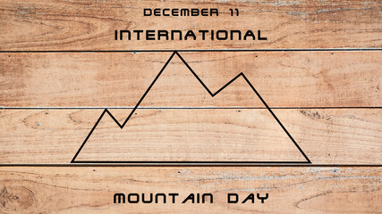 international mountain day illustration concept