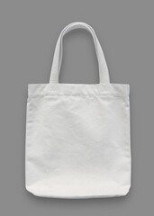 Tote bag mockup, white cotton fabric canvas cloth for eco shopping sack mock up blank template...