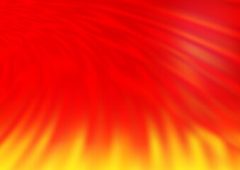 Light Red, Yellow vector blurred shine abstract template.