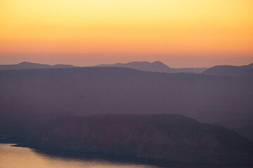 Coast landscape at sunset in Spain