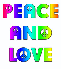 Peace and love sign 