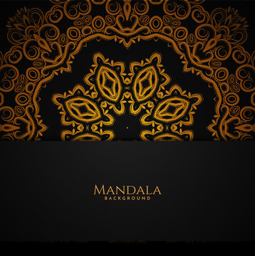 Mandala design stylish royal background