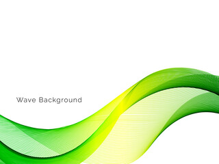 Abstract vector background with smooth stylish transparent color wave