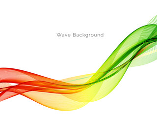 Abstract vector background with stylish smooth color wave. wavy lines