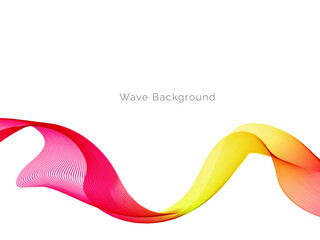 Abstract vector background with stylish smooth color wave. wavy lines