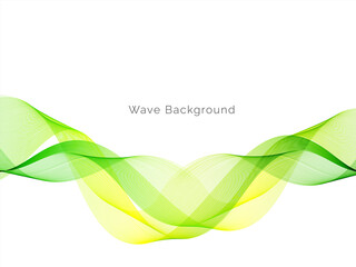 Abstract vector background with smooth stylish transparent color wave